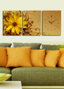 Wallity Reloj de Pared de Lienzo Decorativo 3P3040CS-7 (3 Piezas)